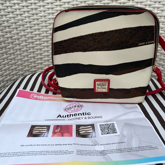 Dooney & Bourke Trixie Zebra Print Crossbody - Picture 16 of 16